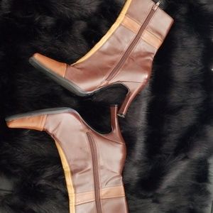 Transit Brown Multi Ankle Boots